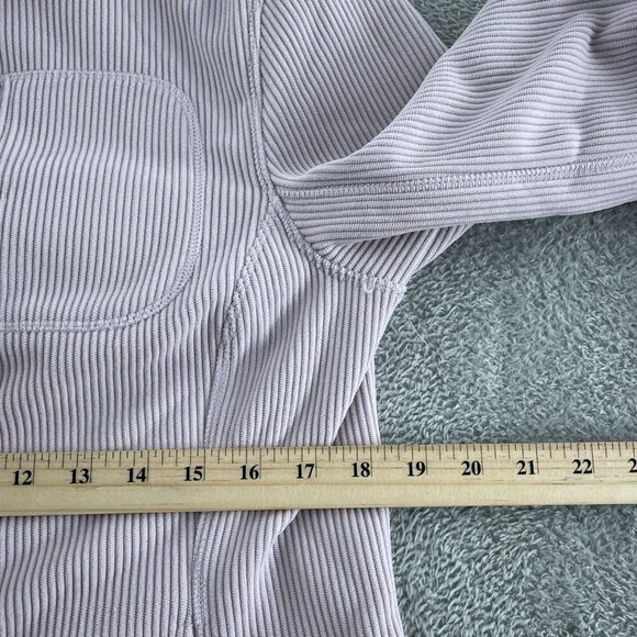 Andrew Marc Womens Light Purple Full-Zip Ribbed Jacket S NWT 5867 - Picture 7 of 9